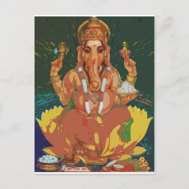 Cartão Postal Ganesha (Frente)