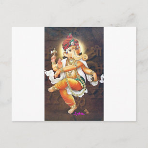Cartão Postal ganesha dançante
