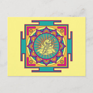 Cartão Postal Ganesha Mandala