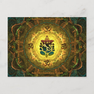Cartão Postal Ganesha - Sucesso, Vitória, Prosperidade, Conheci