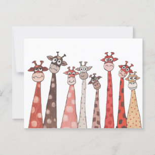 Cartão Postal Gangue das Girafas