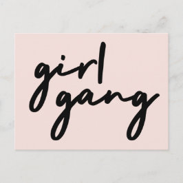 Cartão Postal Gangue de Meninas | Poder Feminino Feminismo Moder