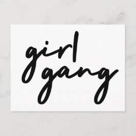 Cartão Postal Gangue de Meninas | Poder Moderno Feminino de Meni