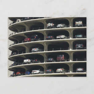 Cartão Postal Garagem de estacionamento Marina City Chicago Illi
