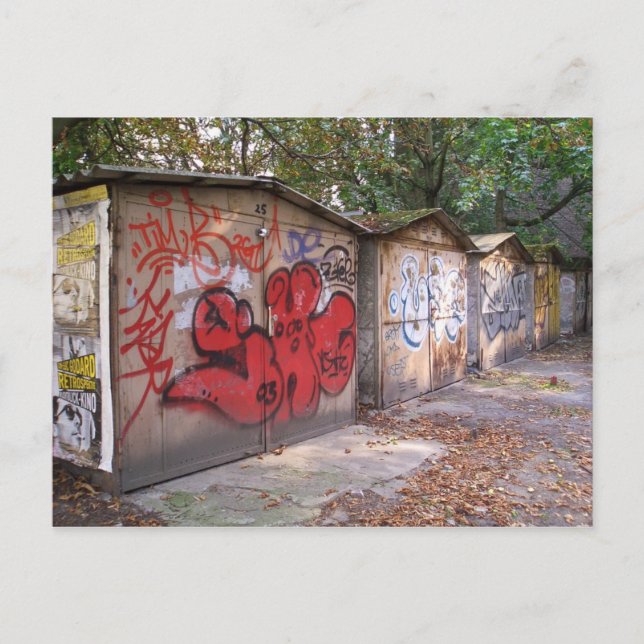 Cartão Postal Garages Berlin Prenzlauer Berg (Frente)