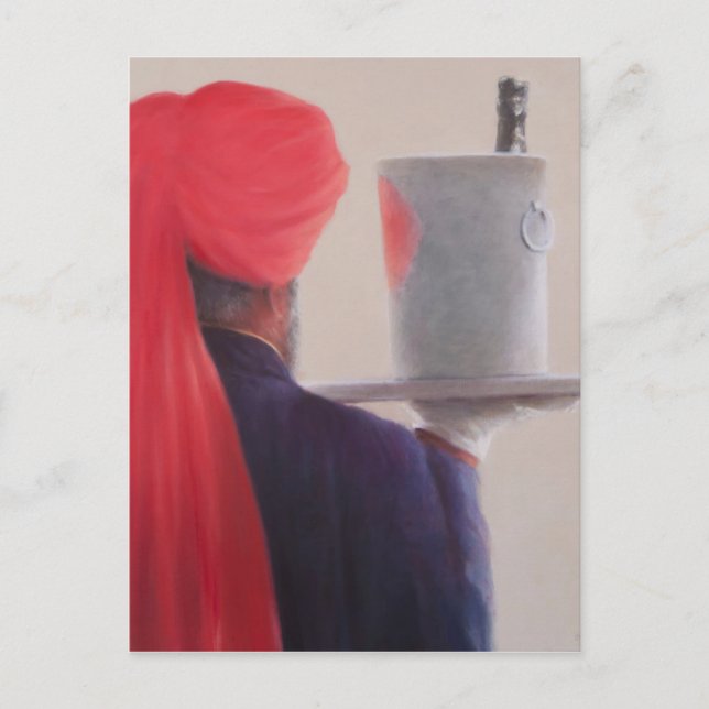 Cartão Postal Garçom do Vinho Jaipur 2012 (Frente)