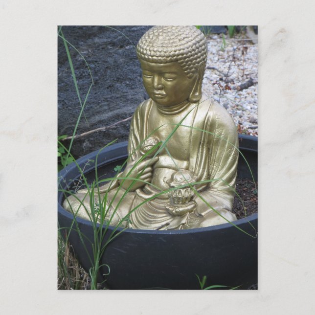 Cartão Postal Garden Buddha (Frente)