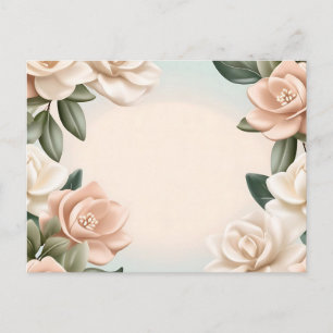 Cartão Postal Gardenia Inspirado Pastel Sonhador