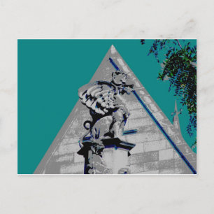 Cartão Postal Gargoyle na Porta Cobb