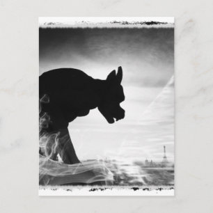 CARTÃO POSTAL GARGOYLE NOTRE DAME PARIS FRANÇA