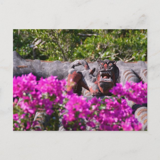 Cartão Postal Gárgula japonês (Frente)