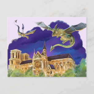 Cartão postal Gargula Notre Dame - Paris