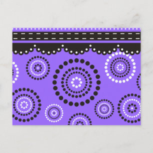 Cartão Postal Garland ARTdeco preto branco + sua cor de fundo