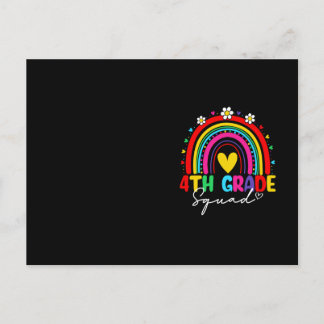 Cartão Postal Garota Arco-Íris Groovy Professor Meninos Olá 4ª S