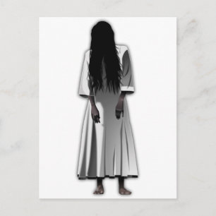 Cartão Postal Garota Assustadora