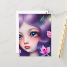 Garota Chorando com Olhos Azuis Grandes