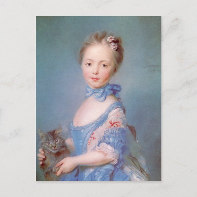 Cartão Postal Garota com cinza (Frente)