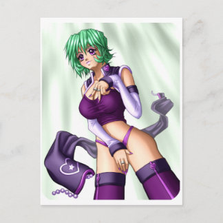 Cartão Postal Garota de Cobrir de Anime