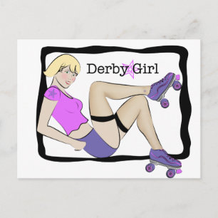 Cartão Postal Garota de Derby