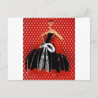 CARTÃO POSTAL GAROTA DE FASHION