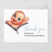 Garota Fazendo Chá de fraldas Branco Obrigado