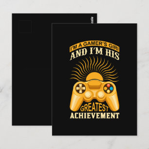 Cartão Postal Garota gamer
