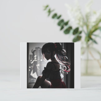 Cartão Postal Garota na sombra