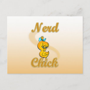 Cartão Postal Garota Nerd