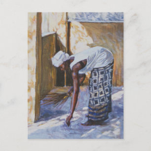 Cartão Postal Garota Varrendo II 2002