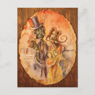 Cartão Postal Garota Zombie