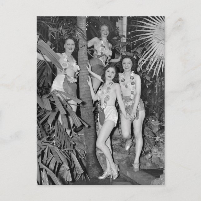 Cartão Postal Garotas da Califórnia, anos 1930 (Frente)