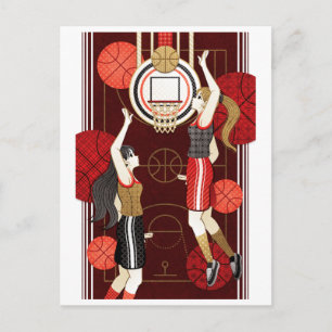 Cartão Postal Garotas de basquete (remake)