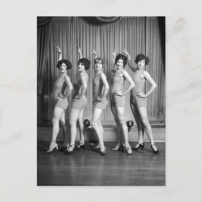 Cartão Postal Garotas do Coro, 1927 (Frente)