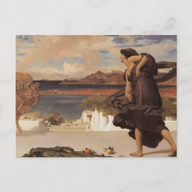 Cartão Postal Garotas Gregas Jogando Bola (Frente)