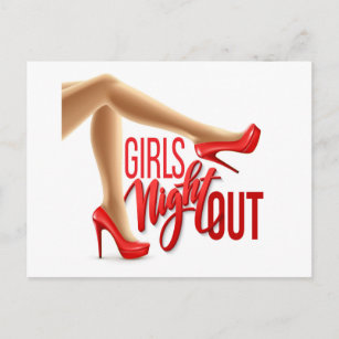 Cartão Postal Garotas Noite Fora