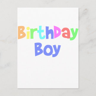 Cartão Postal Garoto de Aniversário