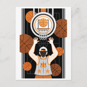 Cartão Postal Garoto de basquete(remake)