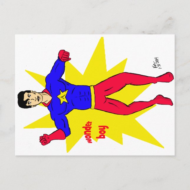 Cartão Postal Garoto Maravilha (Frente)