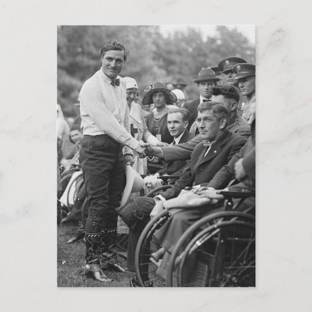 Cartão Postal Garoto na Casa Branca, 1925 (Frente)