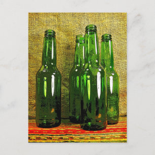 Cartão Postal Garrafas de cerveja
