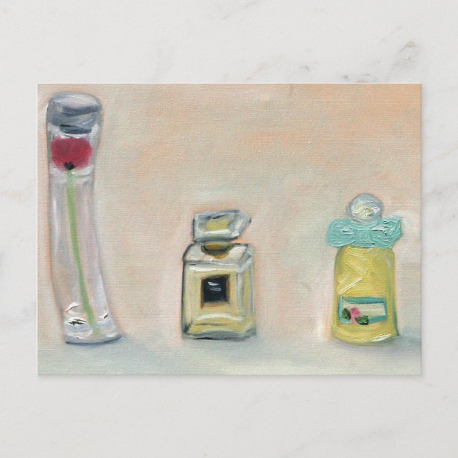 Cartão Postal "Garrafas de Perfume" (Frente)