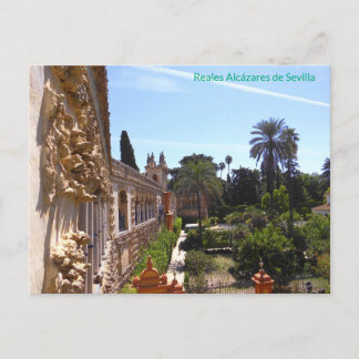 Cartão Postal Garten von Reales Alcázares de Sevilla