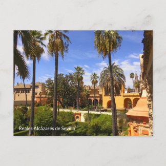 Cartão Postal Garten von Reales Alcázares de Sevilla