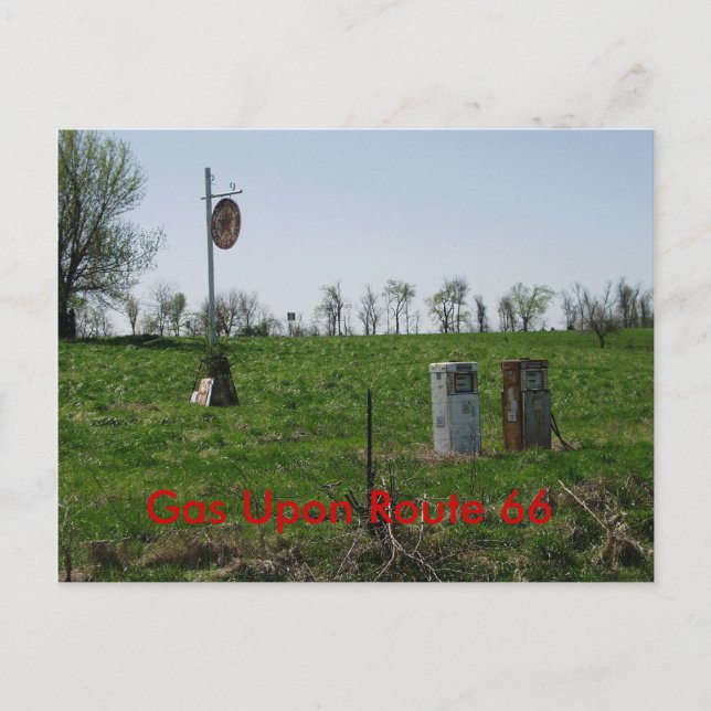 Cartão Postal Gás Na Rota 66 (Frente)