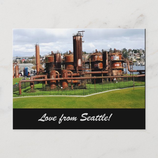 Cartão Postal Gas Works Park Seattle Postcard (Frente)