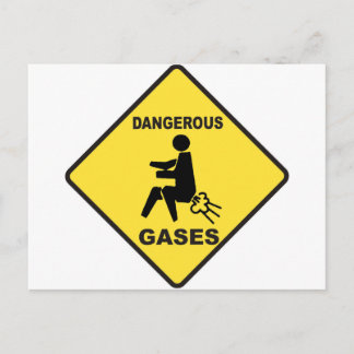 Cartão Postal Gases Perigosos