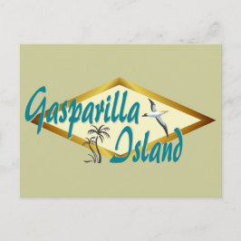 Cartão Postal Gasparilla Island design de praia na Flórida