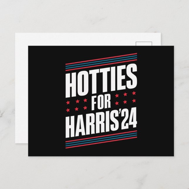 Cartão Postal Gatas Para Kamala Harris 2024 (Frente/Verso)