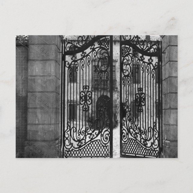 Cartão Postal Gates Windows Bridge Artística Retorno+Presente (Frente)