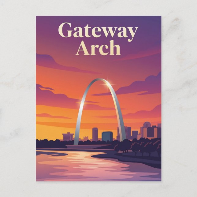Cartão Postal Gateway Arch (Frente)